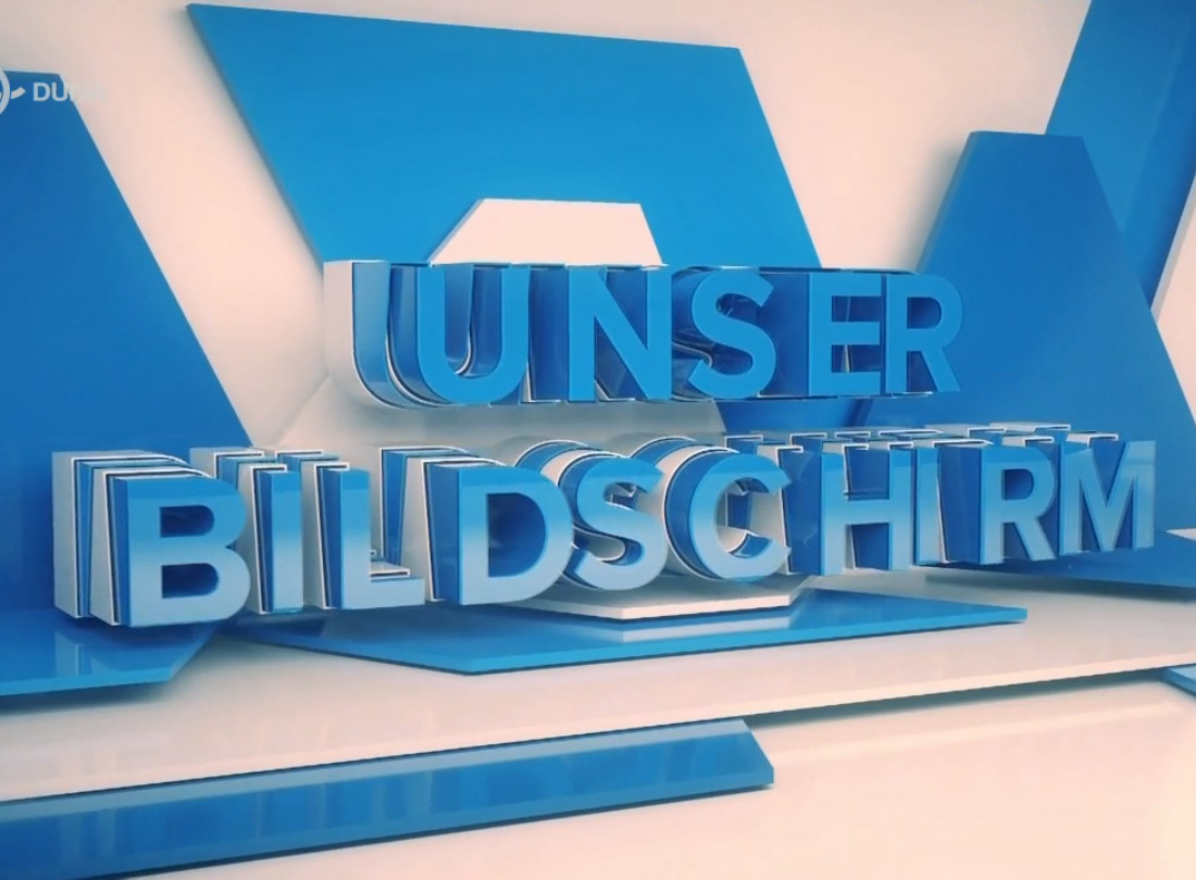 Az Unser Bildschirm, német nemzetiségi műsor tudósítása a pécsi régiós szakmai napról